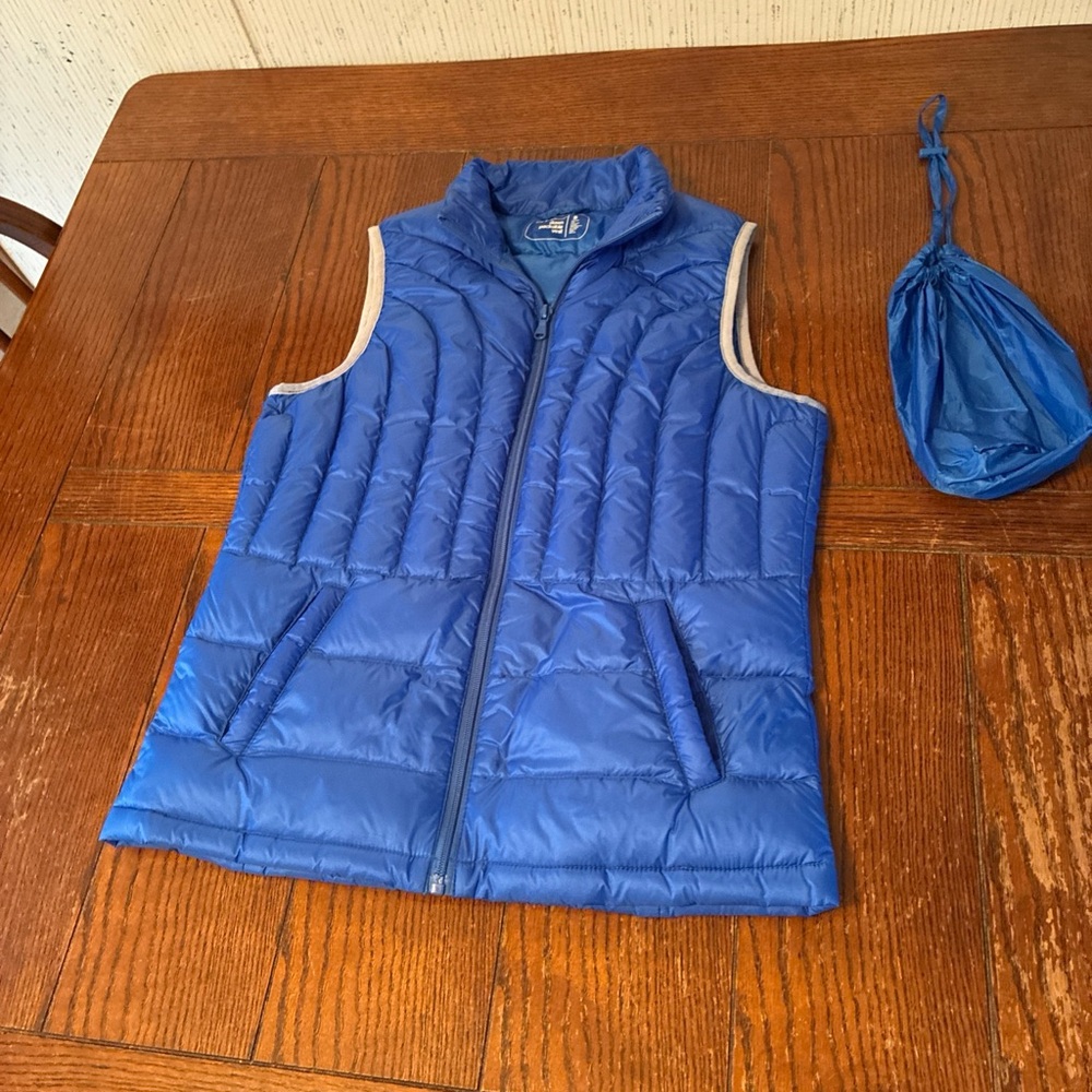 Be Inspired Down Packable Vest Women’s Small Blue Performance Jacket